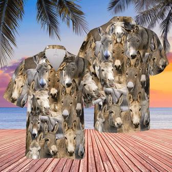 Herd Of Donkeys All Over Printed Hawaiian Shirt, Farm Hawaiian Shirt, Farmer Hawaii | Newhawaiianshirts AU