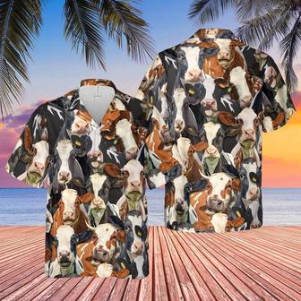 Herd Of Holstein All Over Printed Hawaiian Shirt, Farm Hawaiian Shirt, Farmer Hawaii | Newhawaiianshirts AU