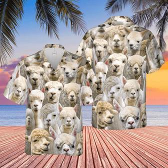 Herd Of Llamas All Over Printed Hawaiian Shirt, Farm Hawaiian Shirt, Farmer Hawaii | Newhawaiianshirts DE