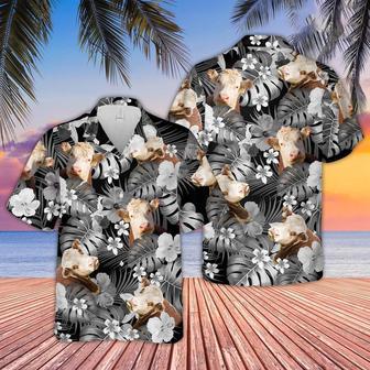 Hereford Grey Hawaiian Shirt, Farm Hawaiian Shirt, Farmer Hawaii | Newhawaiianshirts CA