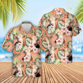 Hereford Summer Happiness Floral Farm Hawaiian Shirt, Farm Hawaiian Shirt, Farmer Hawaii | Newhawaiianshirts CA