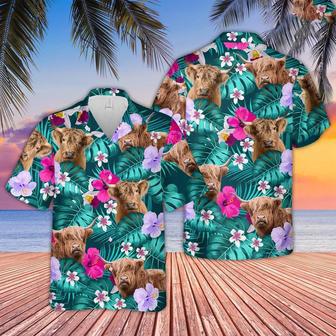 Highland Cattle Tropical Style Hawaiian Shirt, Farm Hawaiian Shirt, Farmer Hawaii | Newhawaiianshirts AU