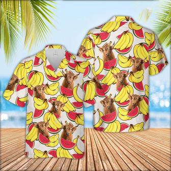 Highland Face Fruit Pattern Hawaiian Shirt, Farm Hawaiian Shirt, Farmer Hawaii | Newhawaiianshirts AU