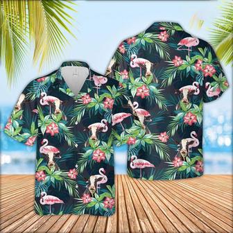 Holstein Cattle Flamingo Hawaiian Shirt, Farm Hawaiian Shirt, Farmer Hawaii | Newhawaiianshirts AU