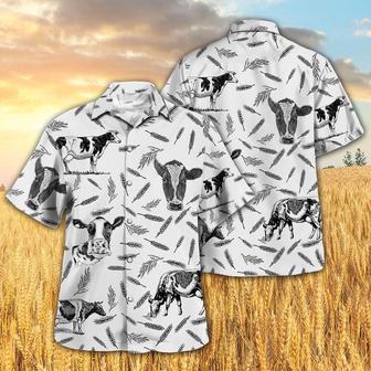 HOLSTEIN PATTERN All Printed Hawaiian Shirt, Farm Hawaiian Shirt, Farmer Hawaii | Newhawaiianshirts AU