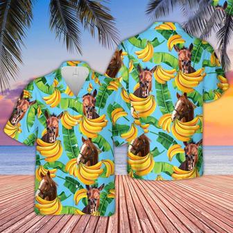 Horse Banana Pattern Hawaiian Shirt, Farm Hawaiian Shirt, Farmer Hawaii | Newhawaiianshirts AU