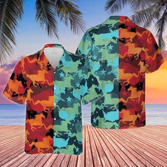 Horse Camo Hot And Cold All Over Printed Hawaiian Shirt, Farm Hawaiian Shirt, Farmer Hawaii | Newhawaiianshirts CA