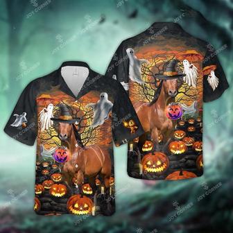 Horse Halloween Hawaiian Shirt, Farm Hawaiian Shirt, Farmer Hawaii | Newhawaiianshirts CA