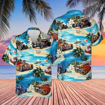 Hot Rod Hawaiian Theme All Printed Hawaiian Shirt, Farm Hawaiian Shirt, Farmer Hawaii | Newhawaiianshirts UK