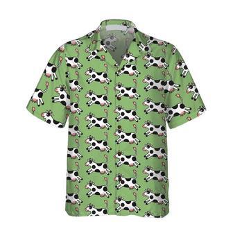 JUMPING COW All Printed Hawaiian Shirt, Farm Hawaiian Shirt, Farmer Hawaii | Newhawaiianshirts CA