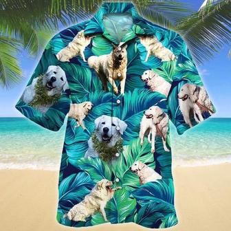 Kuvasz Dog Lovers Hawaiian Style For Summer All Printed Hawaiian Shirt, Farm Hawaiian Shirt, Farmer Hawaii | Newhawaiianshirts CA