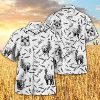 LLAMA PATTERN All Printed Hawaiian Shirt, Farm Hawaiian Shirt, Farmer Hawaii | Newhawaiianshirts AU