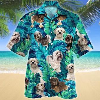 Lowchen Dog Lovers Hawaiian Style For Summer Hawaiian Shirt, Farm Hawaiian Shirt, Farmer Hawaii | Newhawaiianshirts AU