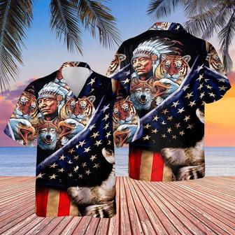 Native American Pride Peaceful Forever Edition Hawaiian Shirts, Native America Shirt, Native American Hawaiian Shirt | Newhawaiianshirts CA