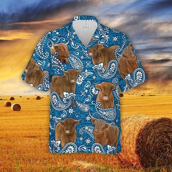 Paisley Pattern Highland All Over Printed Hawaiian Shirt, Farm Hawaiian Shirt, Farmer Hawaii | Newhawaiianshirts AU