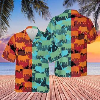 Pig Camo Hot And Cold All Over Printed Hawaiian Shirt, Farm Hawaiian Shirt, Farmer Hawaii | Newhawaiianshirts AU