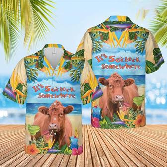 Red Angus Cattle Hawaiian Shirt, Farm Hawaiian Shirt, Farmer Hawaii | Newhawaiianshirts AU