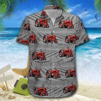 Red Tractors On The Field All Printed Hawaiian Shirt, Farm Hawaiian Shirt, Farmer Hawaii | Newhawaiianshirts DE