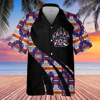 Relax Bear Native American Hawaiian Shirt, America Shirt, Native American Hawaiian Shirt | Newhawaiianshirts AU