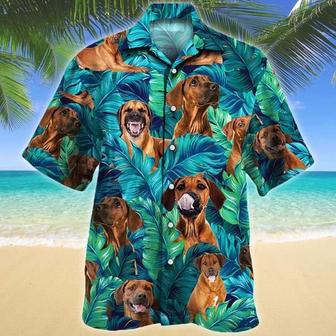 Rhodesian Ridgeback Dog Lovers Hawaiian Style For Summer All Printed Hawaiian Shirt, Farm Hawaiian Shirt, Farmer Hawaii | Newhawaiianshirts AU