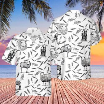 SHEEP PATTERN All Printed Hawaiian Shirt, Farm Hawaiian Shirt, Farmer Hawaii | Newhawaiianshirts AU