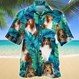 Shetland Sheepdog Dog Lovers Hawaiian Style For Summer All Printed Hawaiian Shirt, Farm Hawaiian Shirt, Farmer Hawaii | Newhawaiianshirts AU