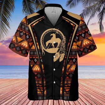 Show Your Strength, Assert Your Identity Native American Horse Hawaiian Shirt, Native America Shirt | Newhawaiianshirts DE