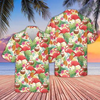 Summer Flamingo Pattern Hawaiian Shirt, Farm Hawaiian Shirt, Farmer Hawaii | Newhawaiianshirts AU