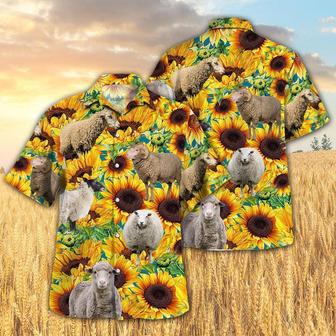 Sunflower Sheep Hawaiian Shirt, Farm Hawaiian Shirt, Farmer Hawaii | Newhawaiianshirts AU