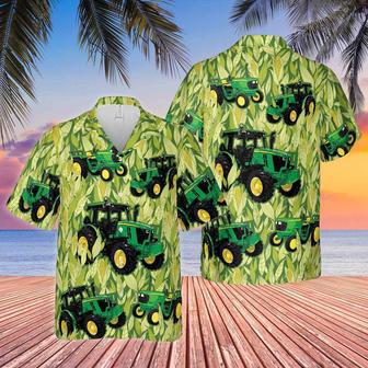 Tractor Corn All Over Printed Hawaiian Shirt, Farm Hawaiian Shirt, Farmer Hawaii | Newhawaiianshirts AU