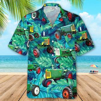 Tractor Hawaiian Theme 3 Hawaiian Shirt, Farm Hawaiian Shirt, Farmer Hawaii | Newhawaiianshirts AU