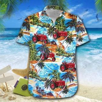 Tractor On The Beach 3 Hawaiian Shirt, Farm Hawaiian Shirt, Farmer Hawaii | Newhawaiianshirts AU