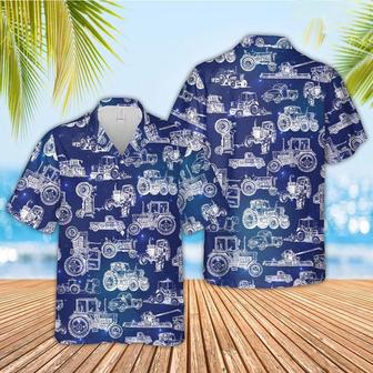 Tractor Pattern Hawaiian Shirt, Farm Hawaiian Shirt, Farmer Hawaii | Newhawaiianshirts AU