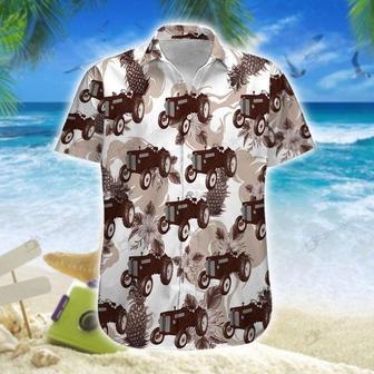 Tractor Sepia Hawaiian Shirt, Farm Hawaiian Shirt, Farmer Hawaii | Newhawaiianshirts AU