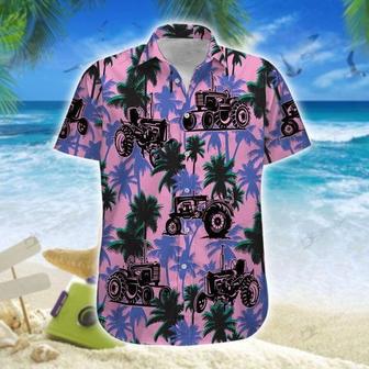 Tractor Violet Hawaiian Shirt, Farm Hawaiian Shirt, Farmer Hawaii | Newhawaiianshirts AU