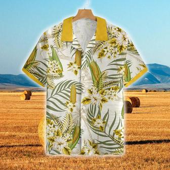 Tractors Corns All Over Printed Hawaiian Shirt, Farm Hawaiian Shirt, Farmer Hawaii | Newhawaiianshirts AU