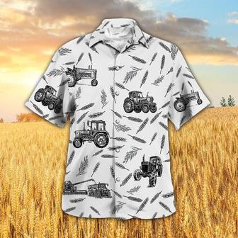 Tractors Pattern All Over Printed Hawaiian Shirt, Farm Hawaiian Shirt, Farmer Hawaii | Newhawaiianshirts CA