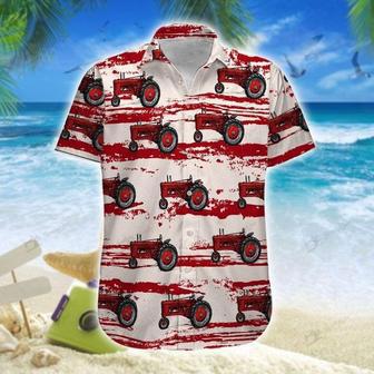 Tractors Red Hawaiian Shirt, Farm Hawaiian Shirt, Farmer Hawaii | Newhawaiianshirts AU