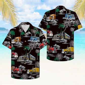 Truck Pattern Trucker Hawaiian Shirt, Farm Hawaiian Shirt, Farmer Hawaii | Newhawaiianshirts AU