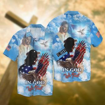 United States Independence Day Eagle In God We Trust All Printed Hawaiian Shirt, Farm Hawaiian Shirt, Farmer Hawaii | Newhawaiianshirts AU