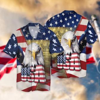 United States Independence Day Eagles U.S Flag All Printed Hawaiian Shirt, Farm Hawaiian Shirt, Farmer Hawaii | Newhawaiianshirts UK