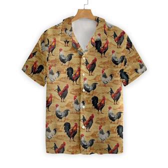 VINTAGE CHICKEN FARM Hawaiian Shirt, Farm Hawaiian Shirt, Farmer Hawaii | Newhawaiianshirts AU