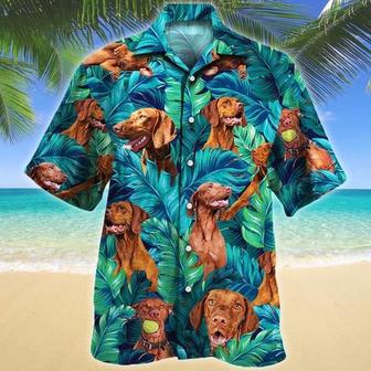 Vizsla Dog Lovers Hawaiian Style For Summer Hawaiian Shirt, Farm Hawaiian Shirt, Farmer Hawaii | Newhawaiianshirts AU