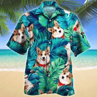 Welsh Corgi Dog Lovers Hawaiian Style For Summer Hawaiian Shirt, Farm Hawaiian Shirt, Farmer Hawaii | Newhawaiianshirts AU