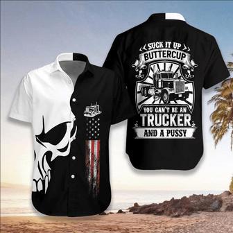 White Skull, Suck It Up Trucker Hawaiian Shirt, Farm Hawaiian Shirt, Farmer Hawaii | Newhawaiianshirts AU