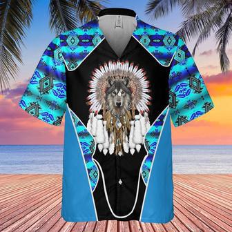 Wolf Graphic For Women Native American Hawaiian Shirt, Native America Shirt, Native American Hawaiian Shirt | Newhawaiianshirts CA