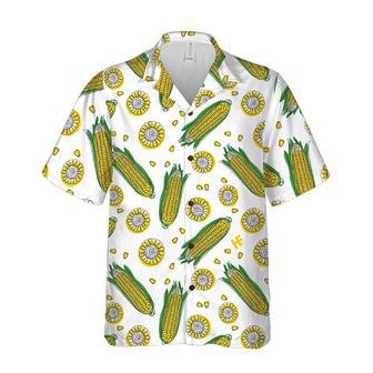 Yellow Corncobs Corn All Over Printed Hawaiian Shirt, Farm Hawaiian Shirt, Farmer Hawaii | Newhawaiianshirts AU