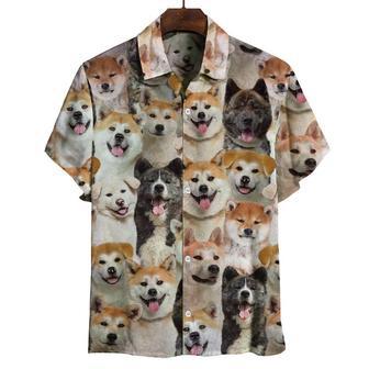 You Will Have A Bunch Of Akita Inus All Over Printed Hawaiian Shirt, Farm Hawaiian Shirt, Farmer Hawaii | Newhawaiianshirts AU