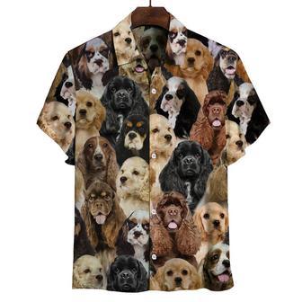 You Will Have A Bunch Of American Cocker Spaniels All Over Printed Hawaiian Shirt, Farm Hawaiian Shirt, Farmer Hawaii | Newhawaiianshirts AU