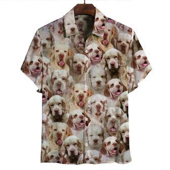 You Will Have A Bunch Of Clumber Spaniels All Over Printed Hawaiian Shirt, Farm Hawaiian Shirt, Farmer Hawaii | Newhawaiianshirts CA